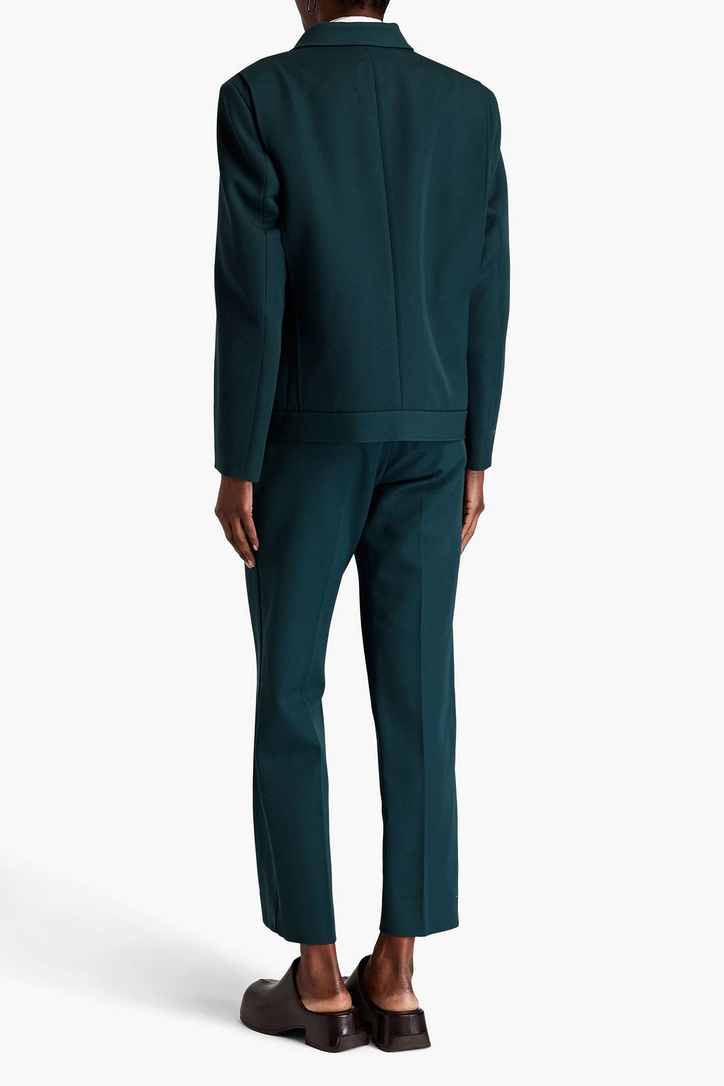 MAISON MARGIELA Felt-trimmed twill jacket
