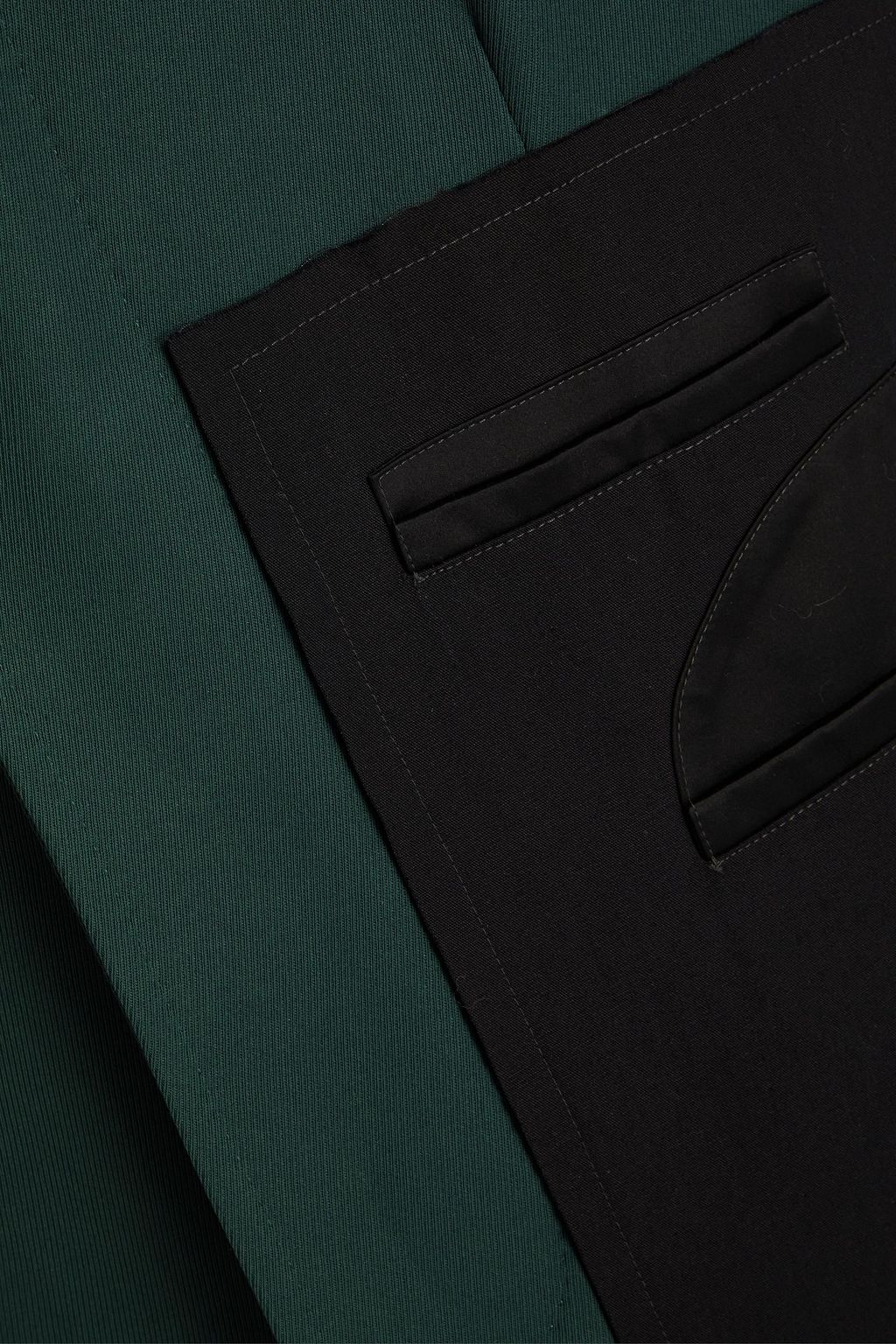 MAISON MARGIELA Satin-trimmed twill and velvet blazer