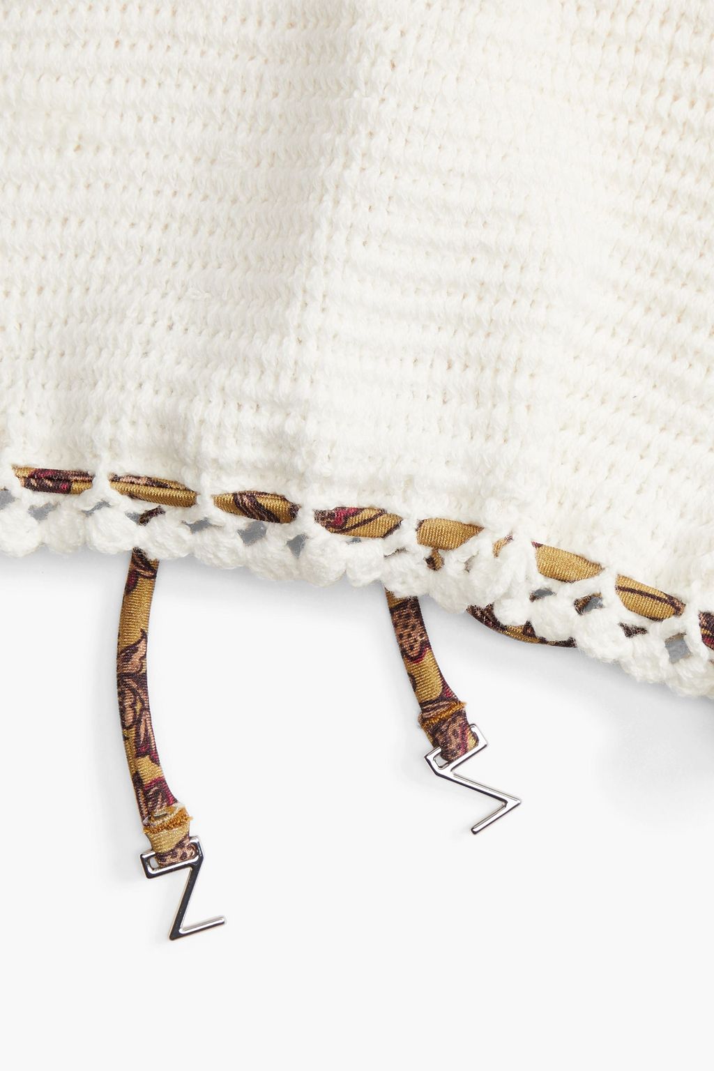ZIMMERMANN Kids Juniper Bikini aus Spitze mit floralem Print
