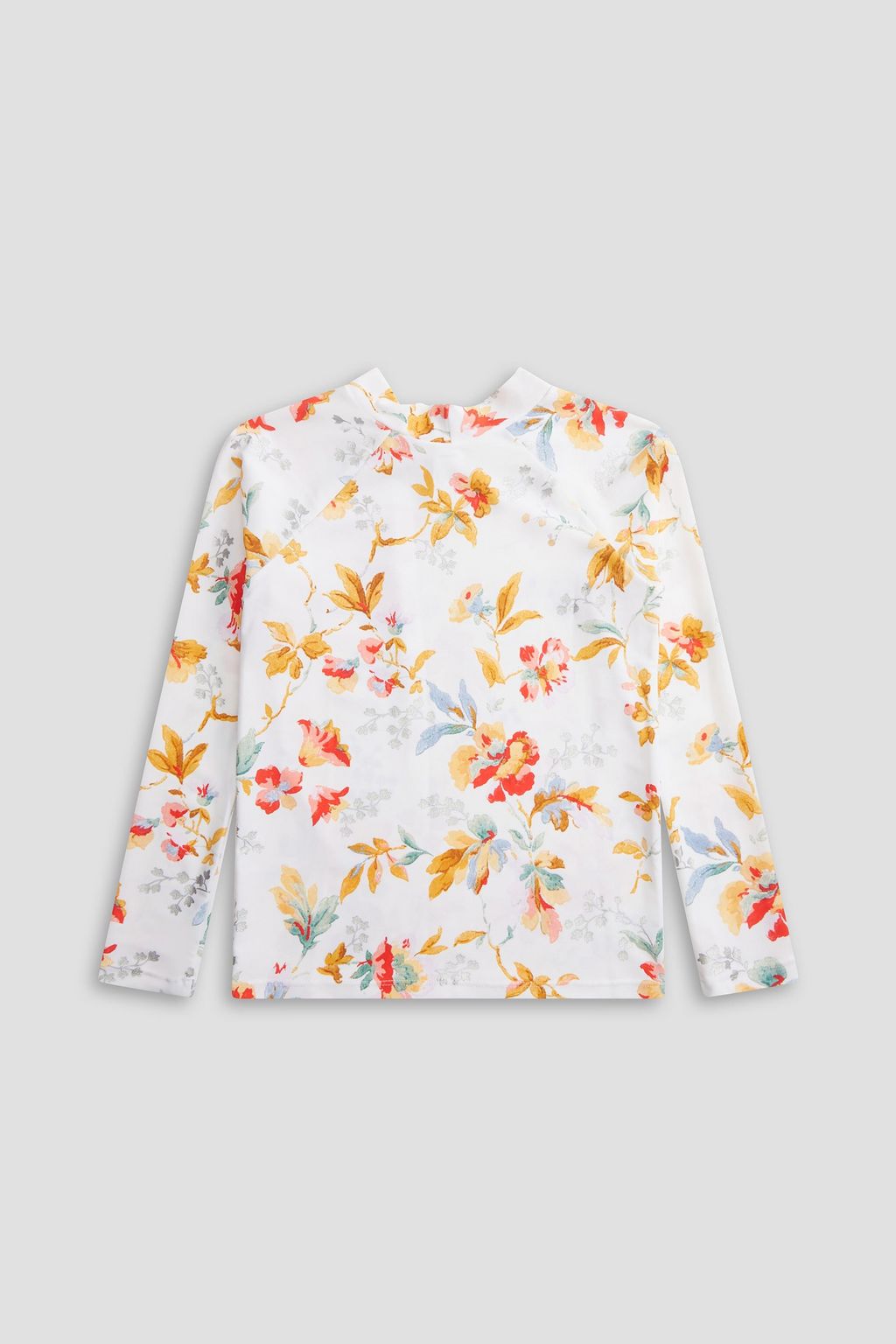ZIMMERMANN Kids Belle metallic floral-print rash guard