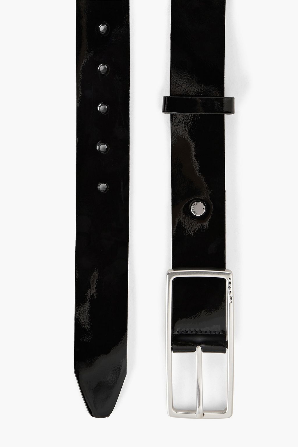 RAG & BONE Patent-leather belt