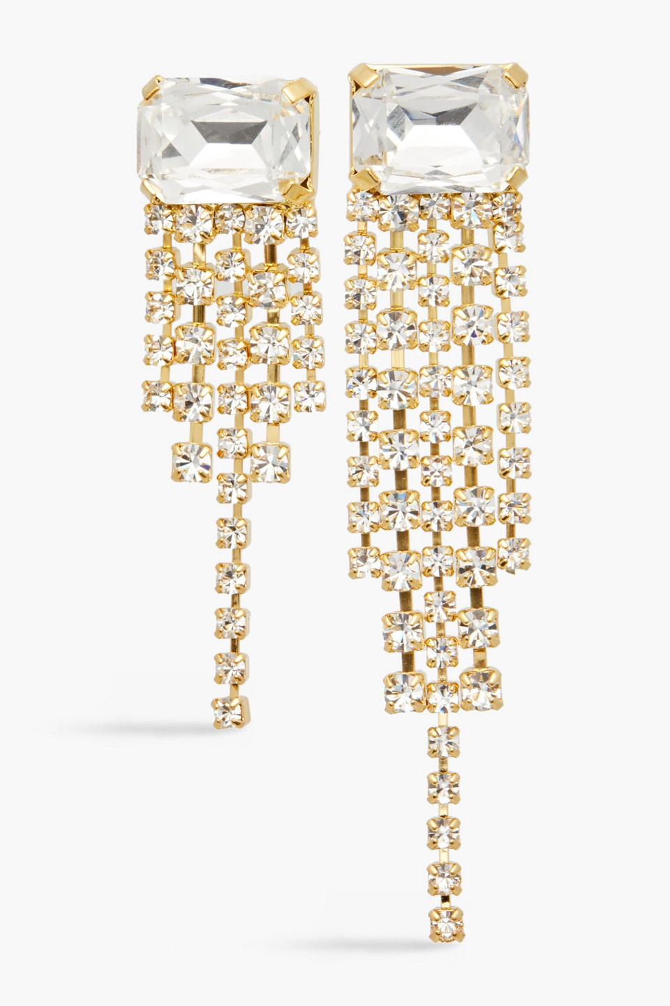 Magda Butrym Crystal Drop Earrings In Gold
