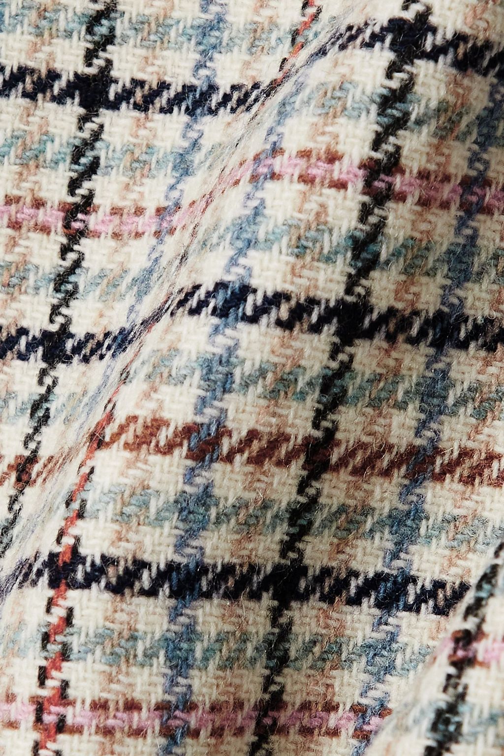 SEE BY CHLOÉ Checked wool-blend tweed mini skirt