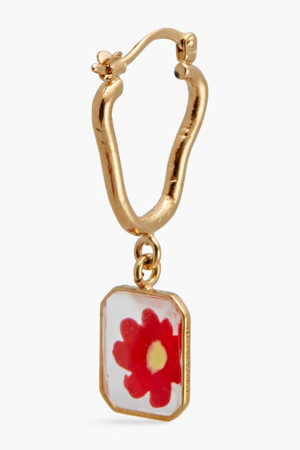 MARNI Gold-tone resin earrings