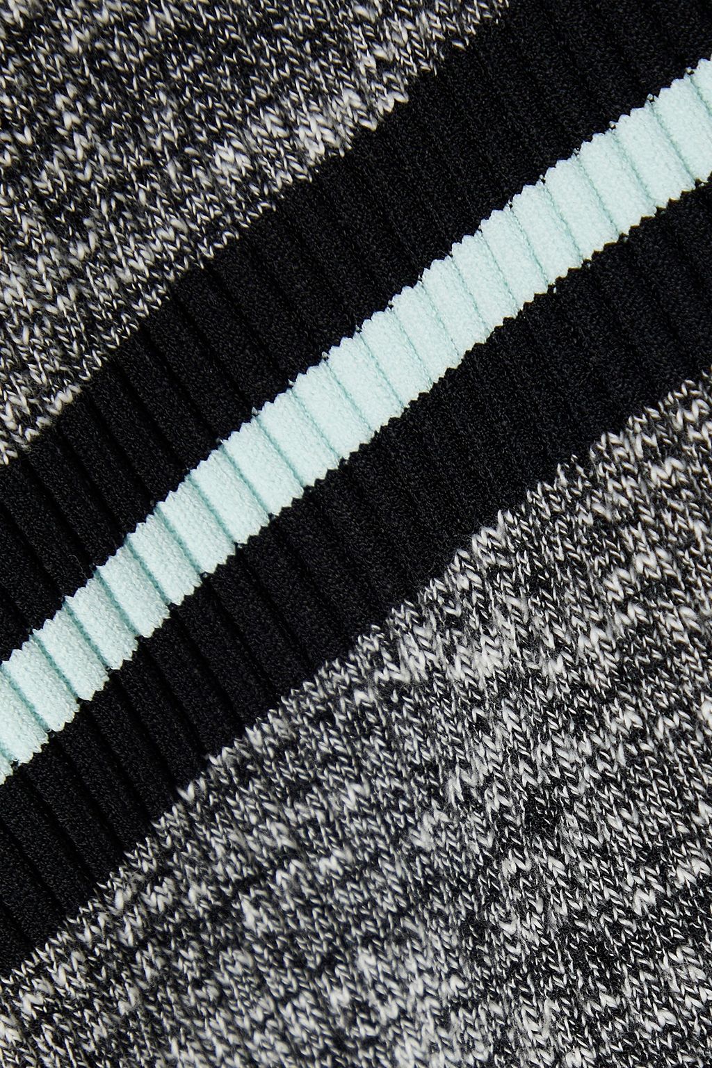 PROENZA SCHOULER PSWL Striped ribbed-knit turtleneck sweater