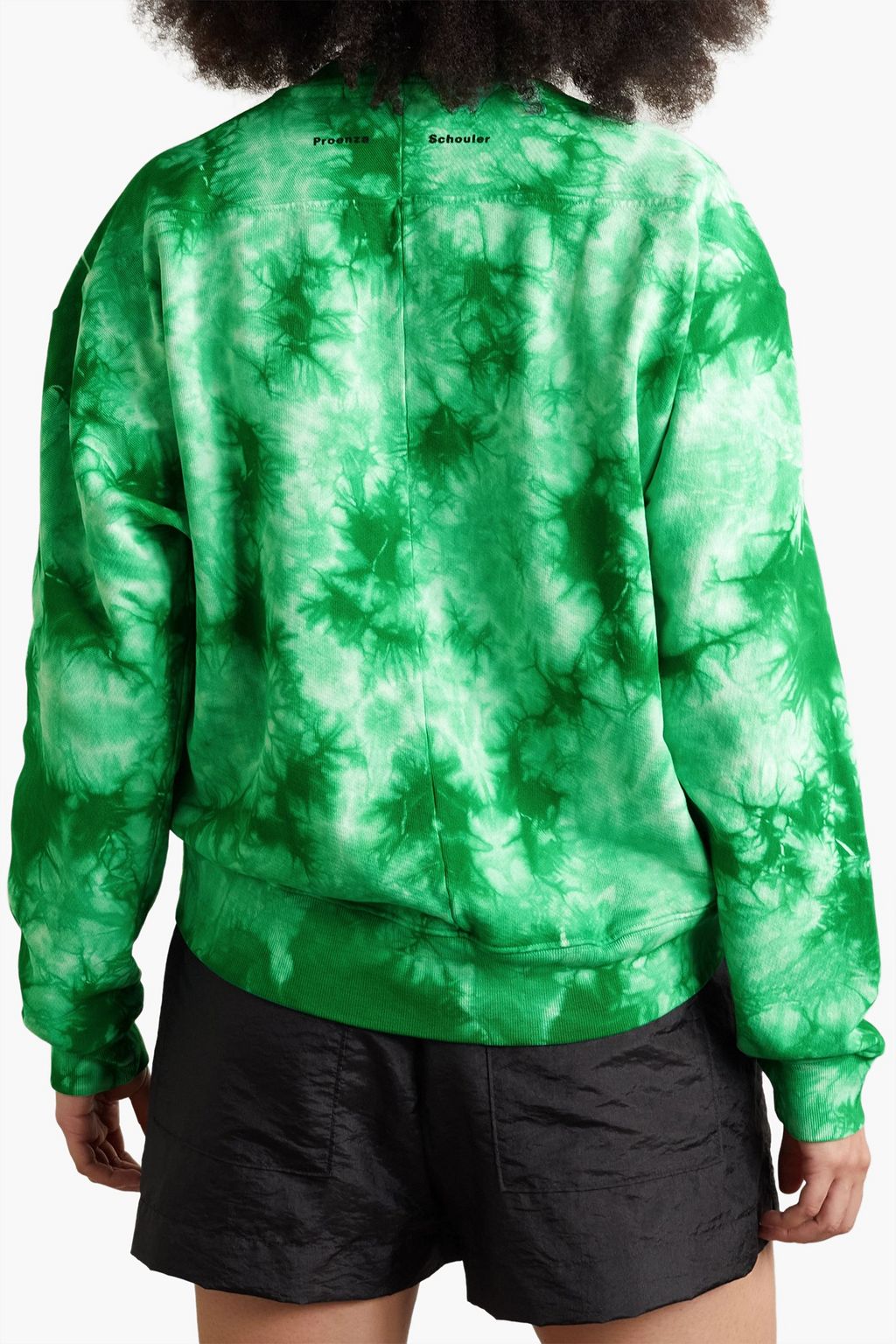 PROENZA SCHOULER PSWL Tie-dyed French cotton-terry sweatshirt