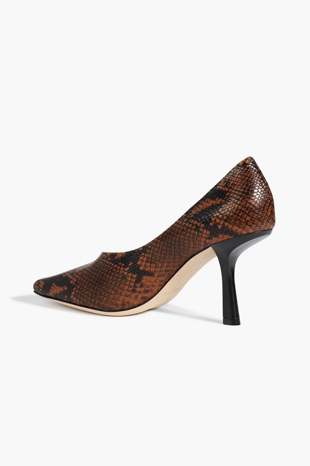 JIMMY CHOO Marcela 85 snake-effect leather pups
