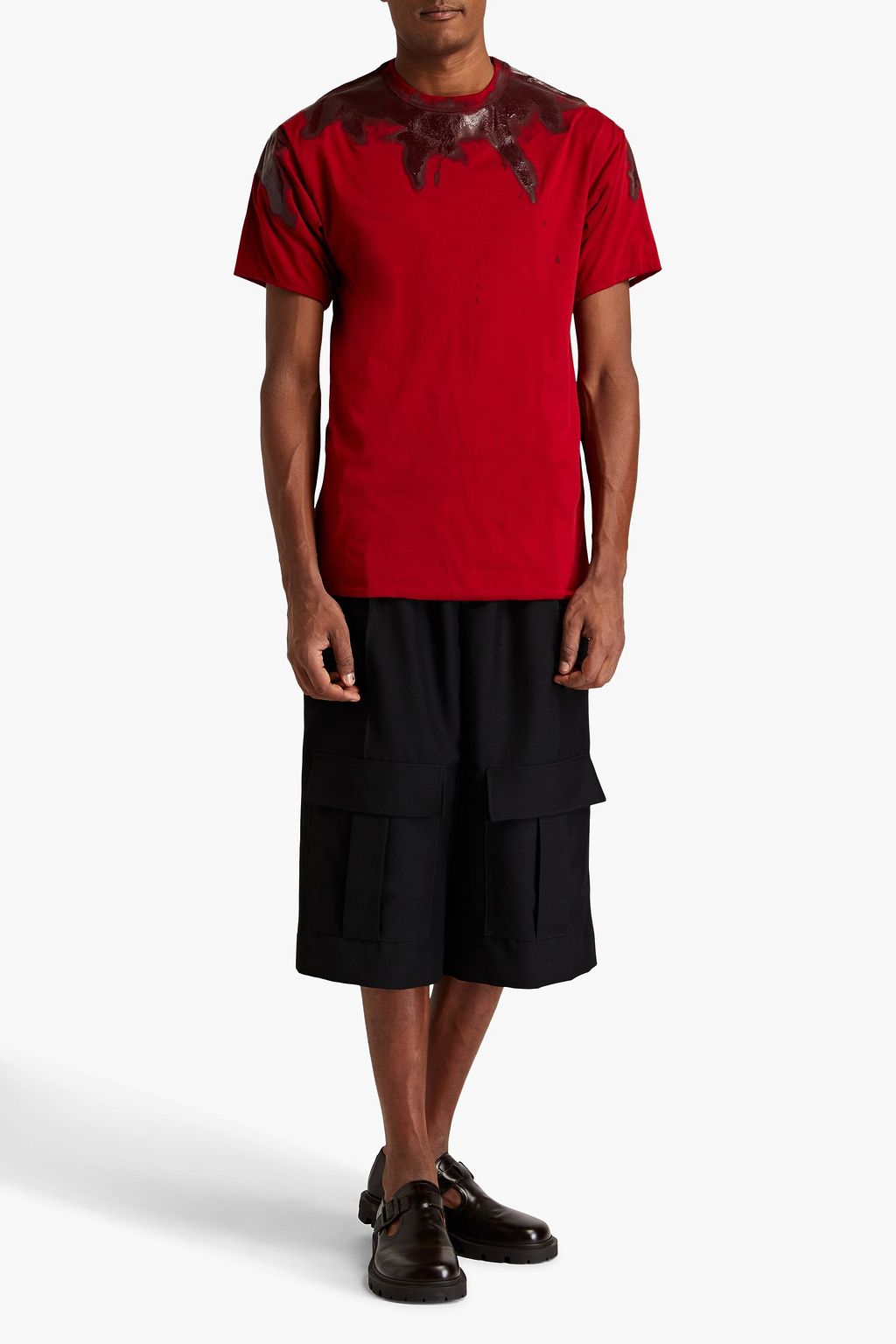 MAISON MARGIELA Appliquéd cotton-jersey T-shirt