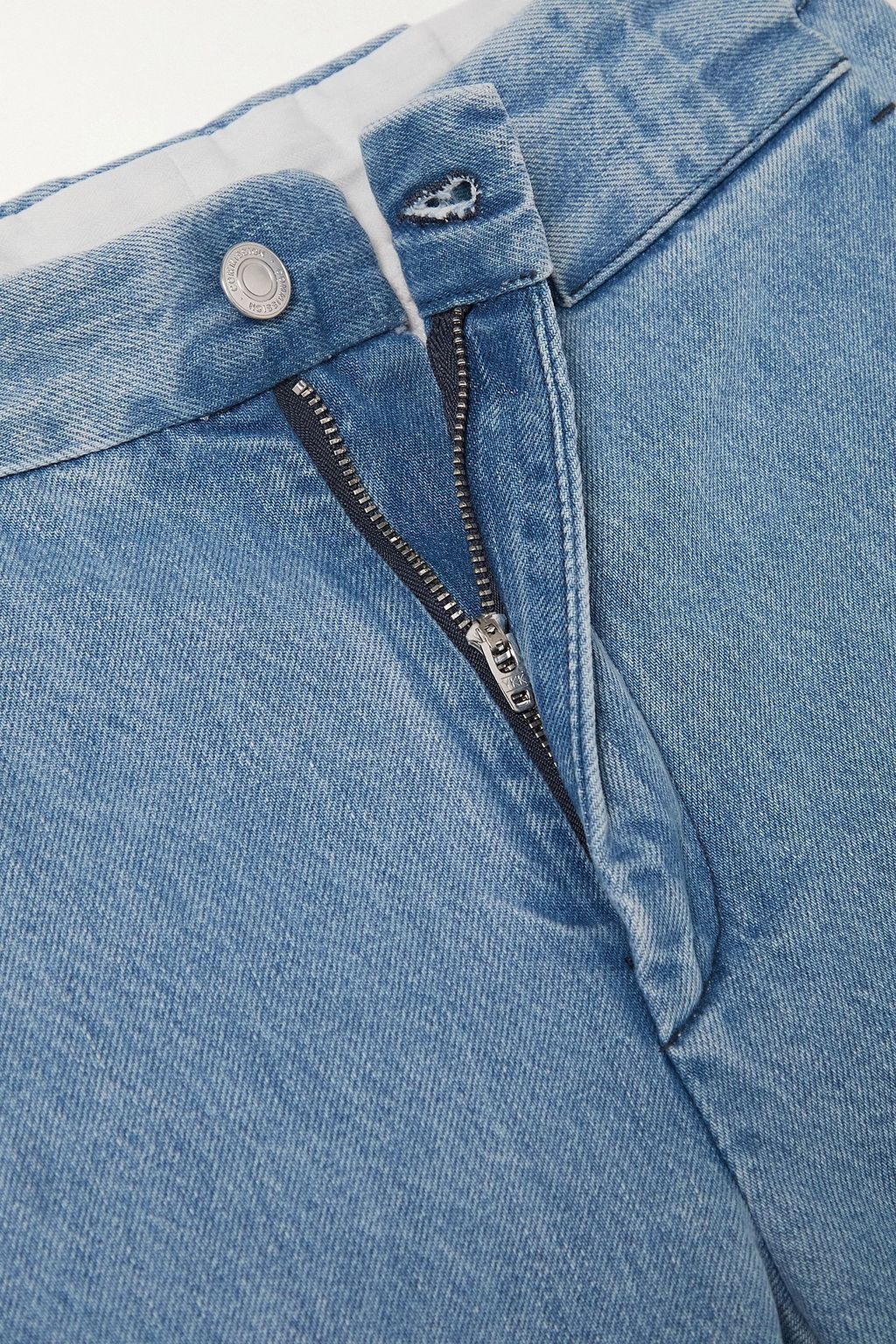COMMISSION Crash high-rise straight-leg jeans