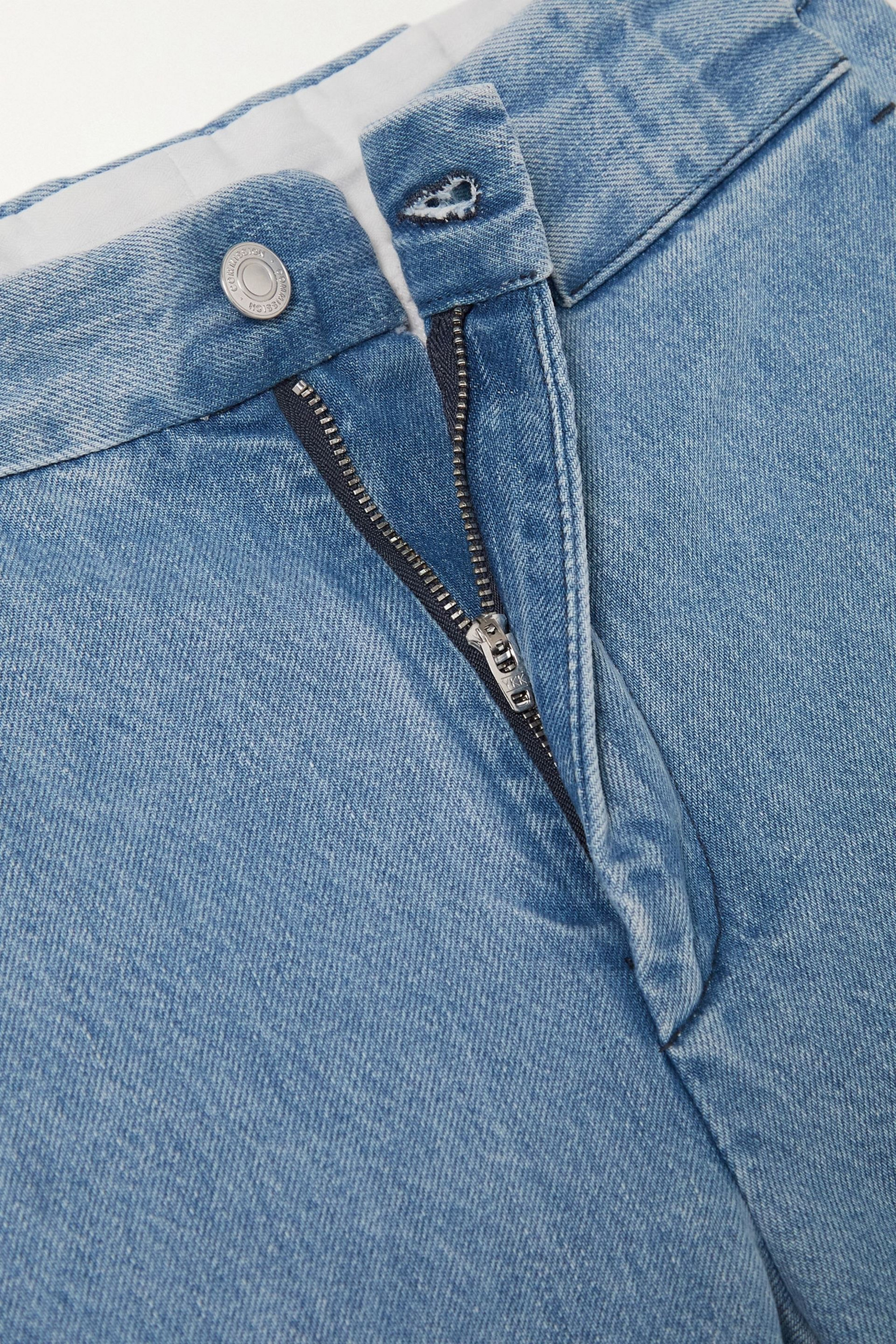 Commission Crash high-rise straight-leg jeans