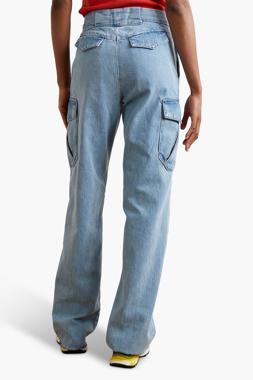 COMMISSION Crash high-rise straight-leg jeans