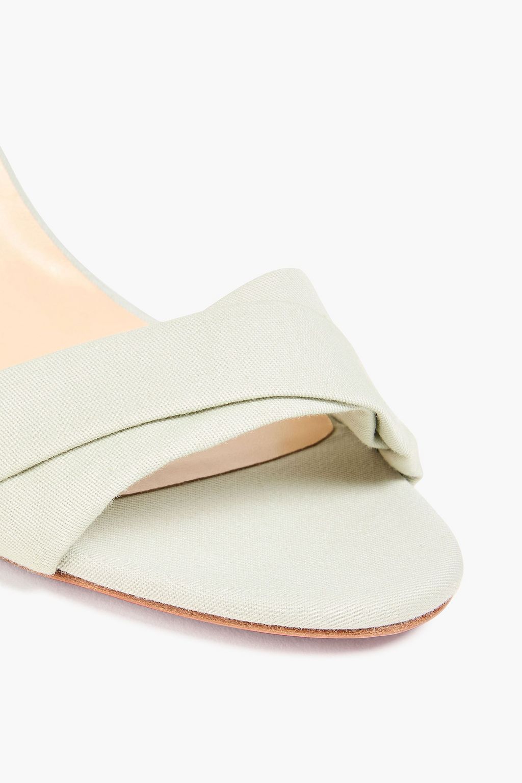 CHRISTIAN LOUBOUTIN Melides du Désert 85 gabardine espadrille wedge sandals