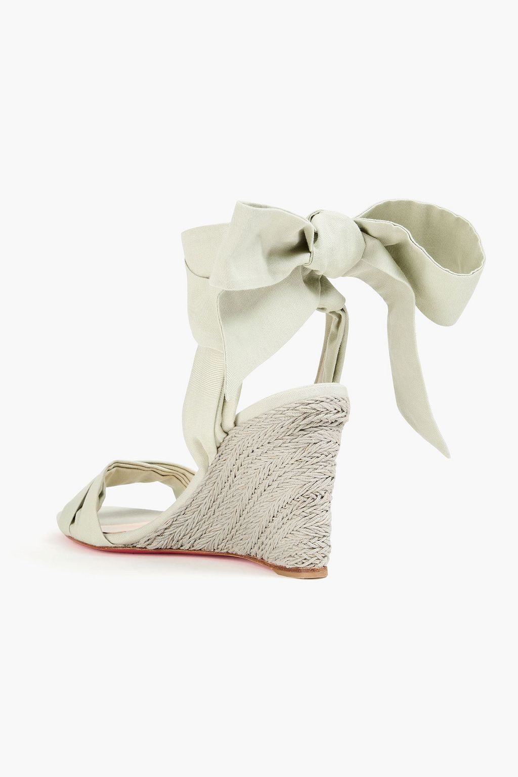 CHRISTIAN LOUBOUTIN Melides du Désert 85 gabardine espadrille wedge sandals