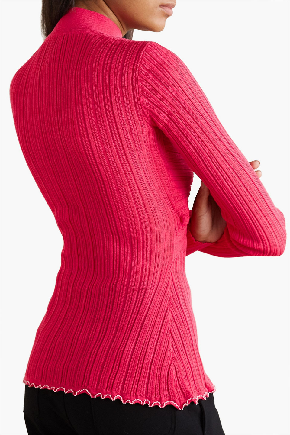 3.1 Phillip Lim - Oberteil Aus Einer Gerippten Baumwollmischung Mit Twist-detail An Der Vorderseite Und Cut-outs - Pink - Xs 
