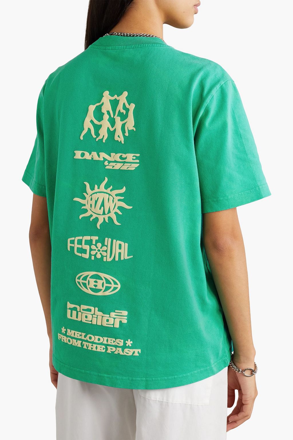 HOLZWEILER Kjerag T-Shirt aus beflocktem Baumwoll-Jersey