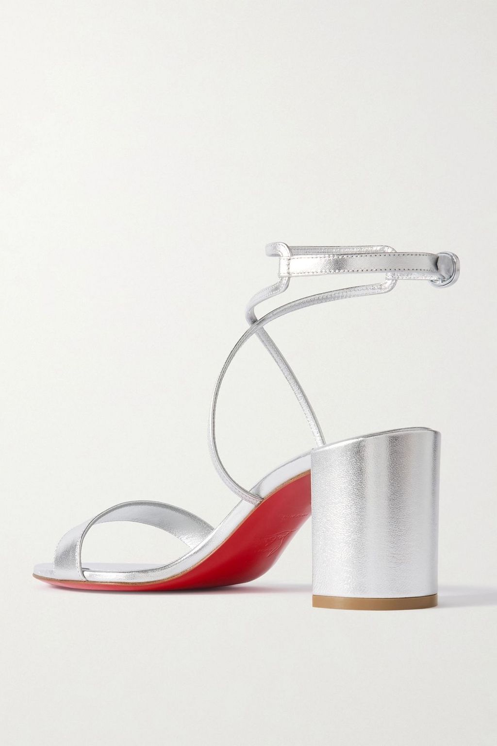 CHRISTIAN LOUBOUTIN Choca Girl 70 metallic leather sandals