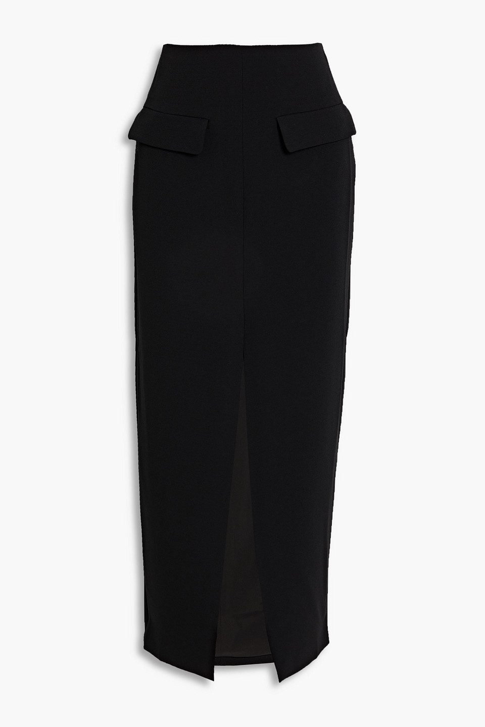 Shop Nicholas Ayada Crepe Maxi Skirt In Black