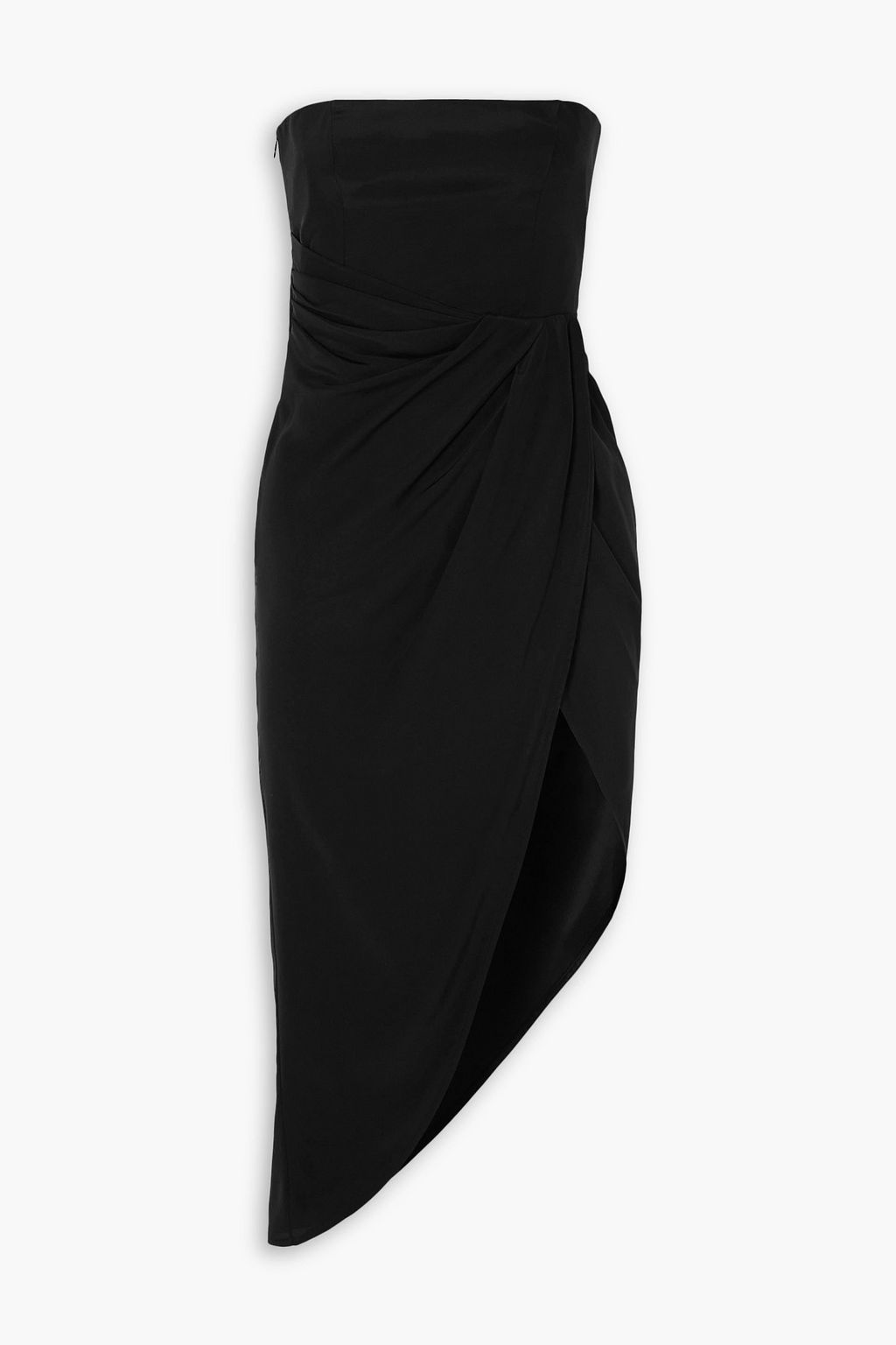 GAUGE81 Lica strapless asymmetric silk-satin dress | THE OUTNET