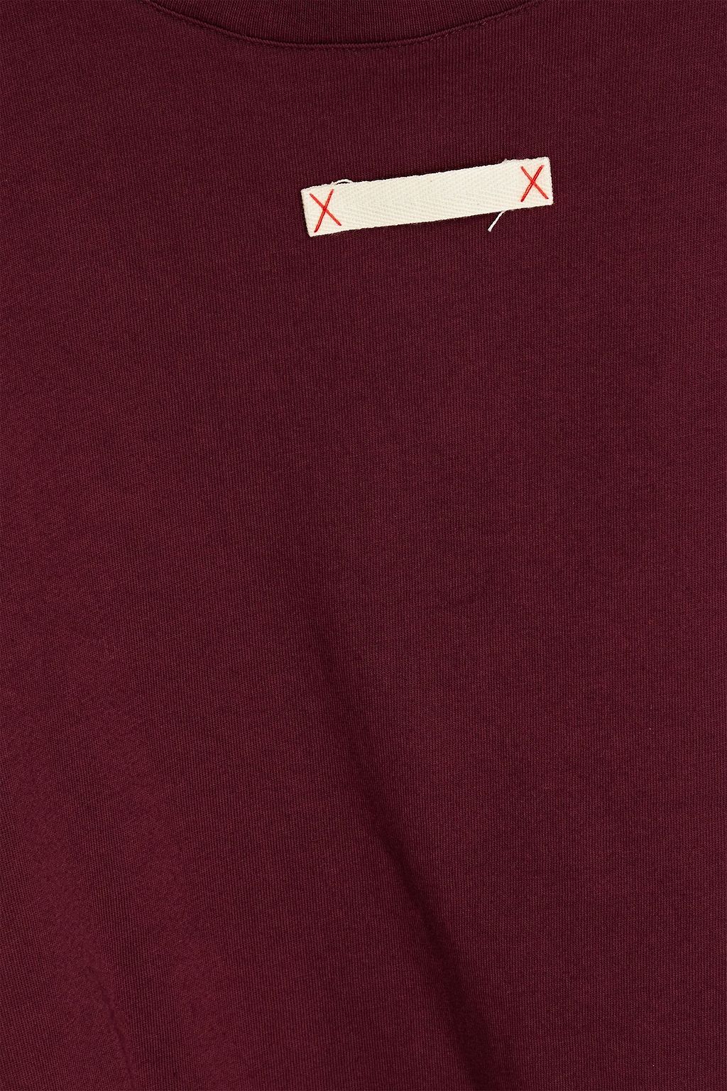 MAISON MARGIELA コットンジャージー Tシャツ アップリケ付き