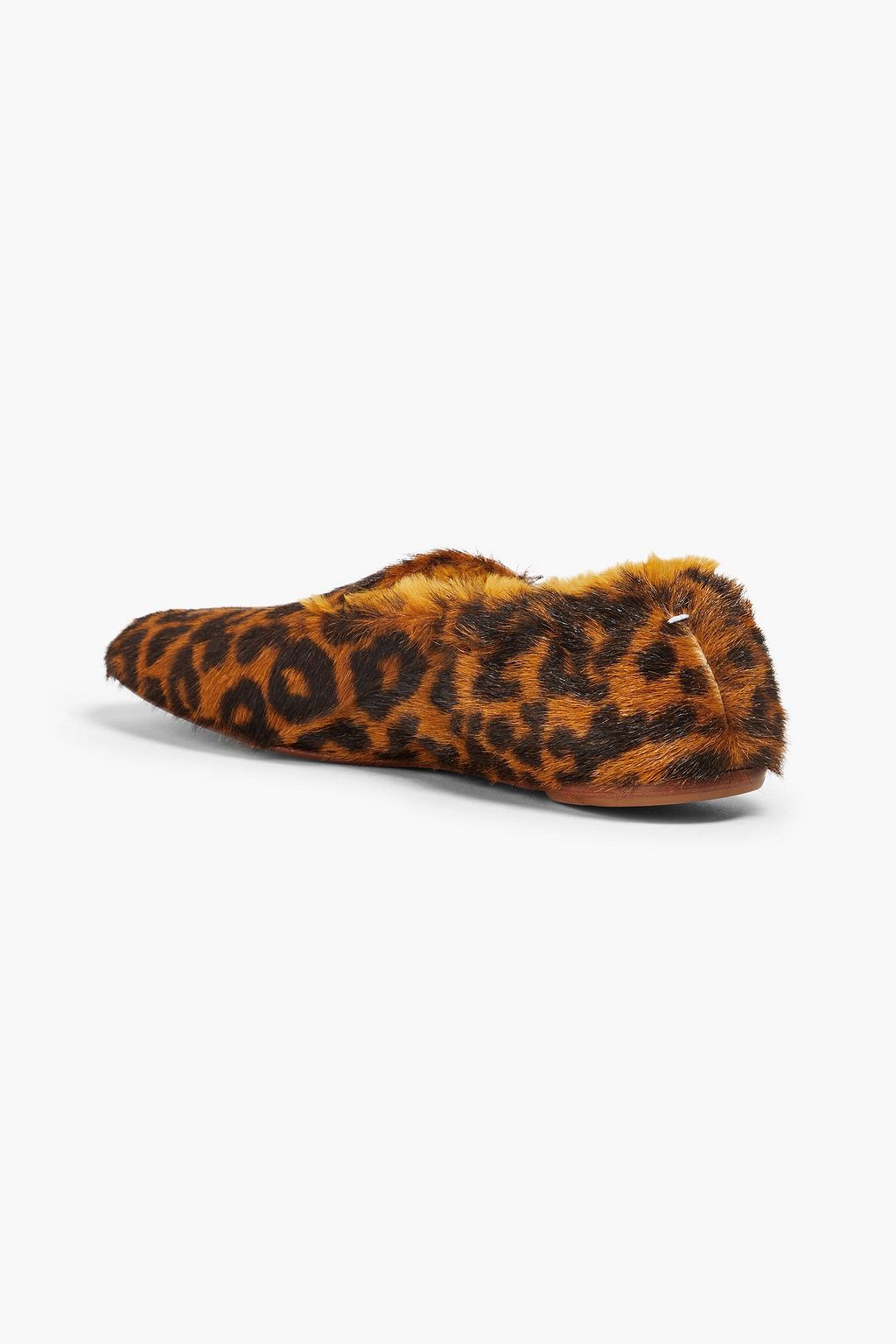 MAISON MARGIELA 레오파드 프린트 인조 퍼 로퍼