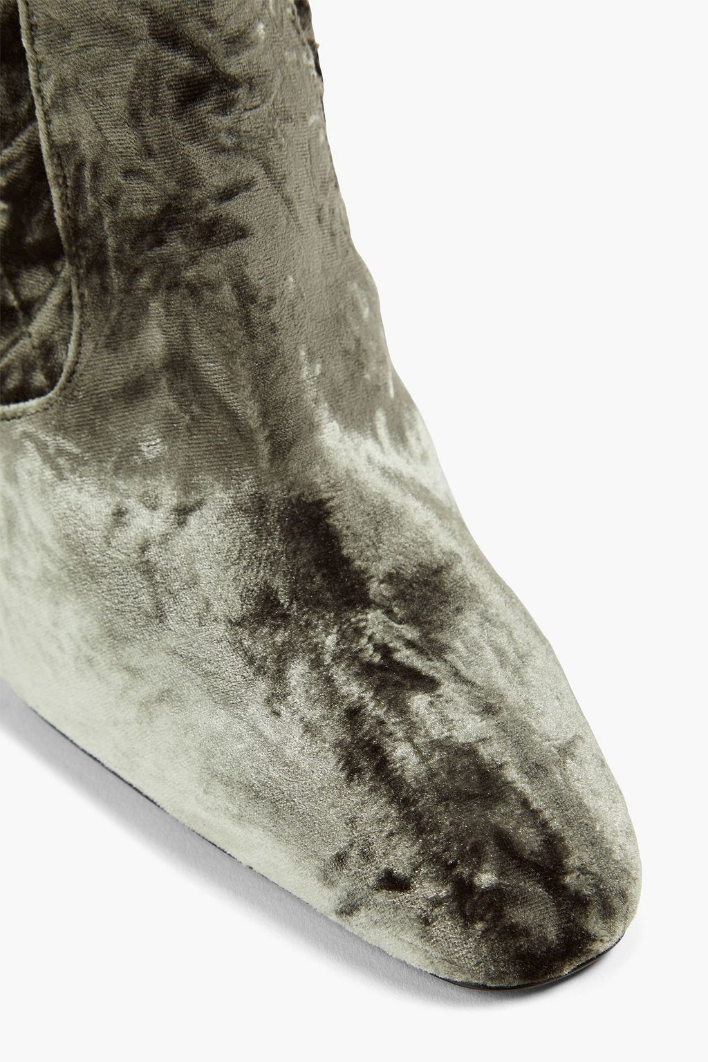 SAINT LAURENT ベルベット ロングブーツ