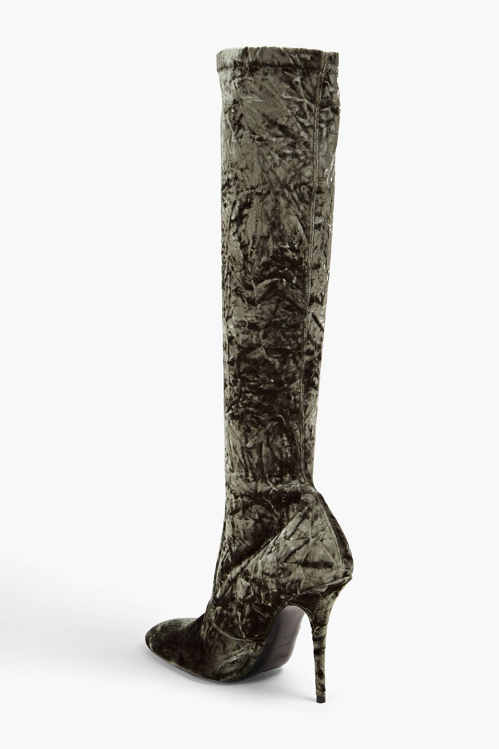 SAINT LAURENT ベルベット ロングブーツ