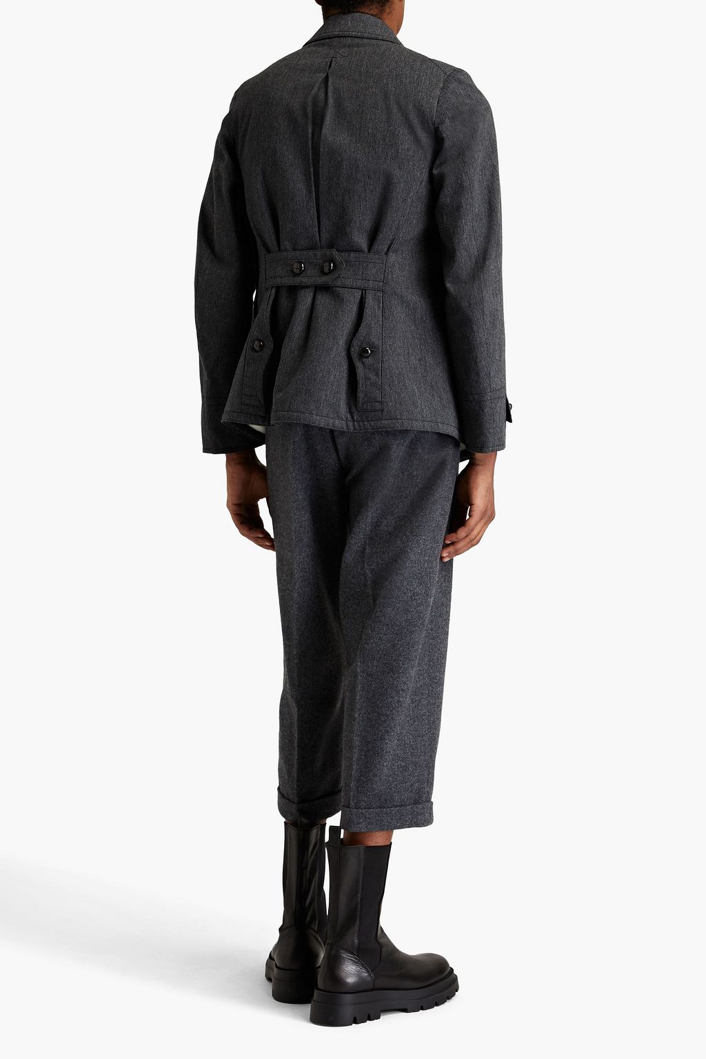 MAISON MARGIELA 펠트 패널 트윌 재킷