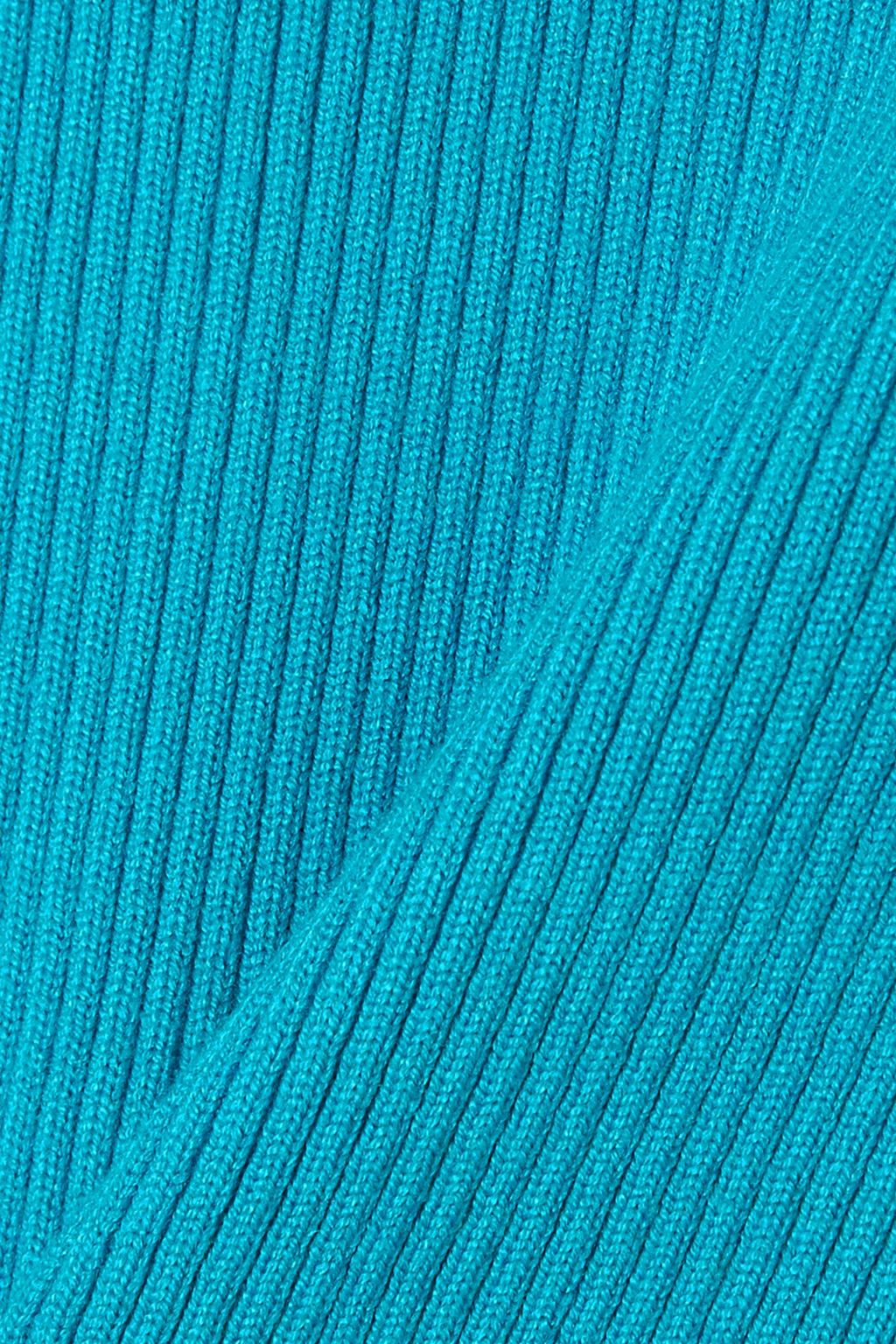 ANDERSSON BELL Zweifarbiges Minikleid aus Rippstrick mit Verzierung und Cut-outs