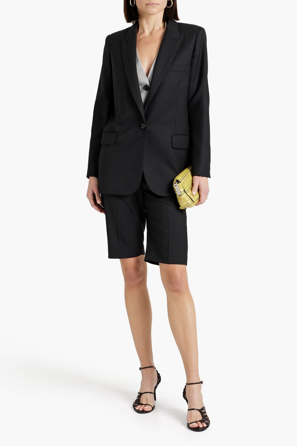 NILI LOTAN Diane wool-blend twill blazer