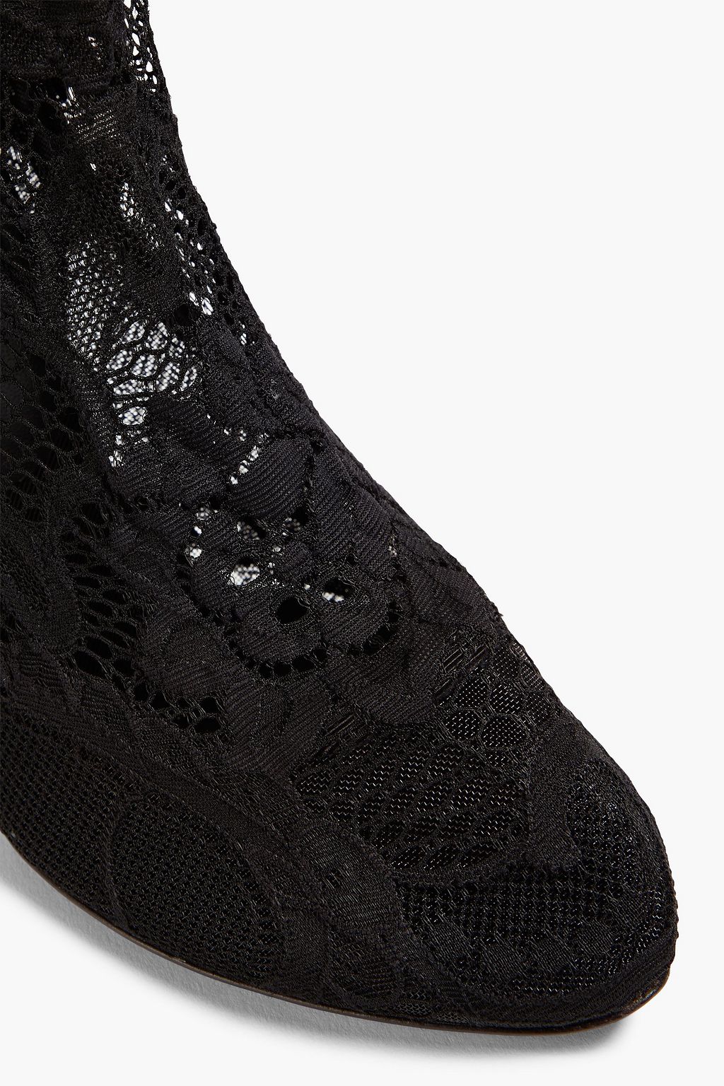 DOLCE&GABBANA Stretch-lace ankle boots