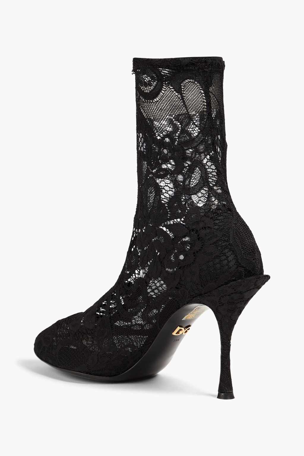 DOLCE&GABBANA Stretch-lace ankle boots
