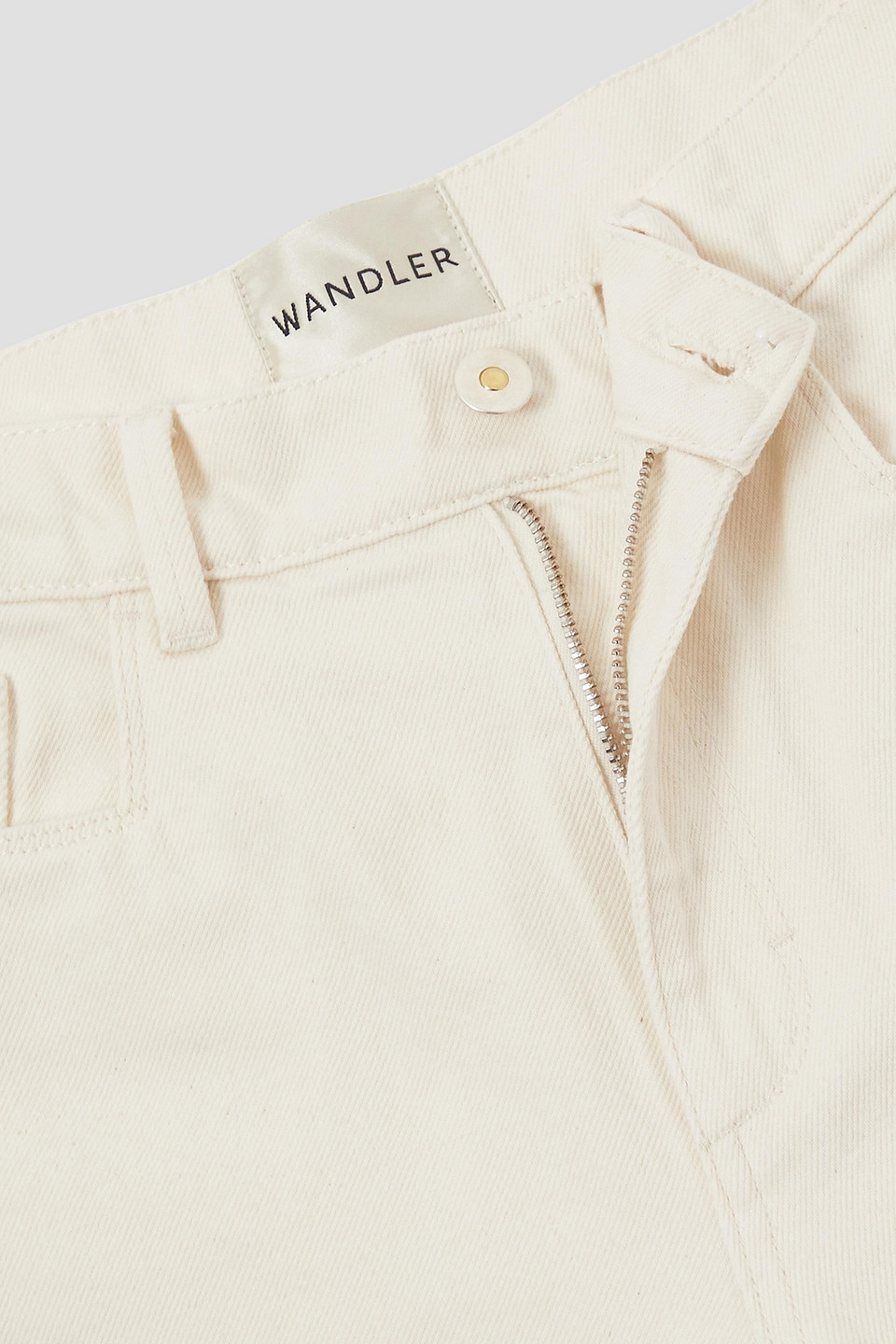 WANDLER CHAMOMILE CROPPED HIGH-RISE TAPERED JEANS
