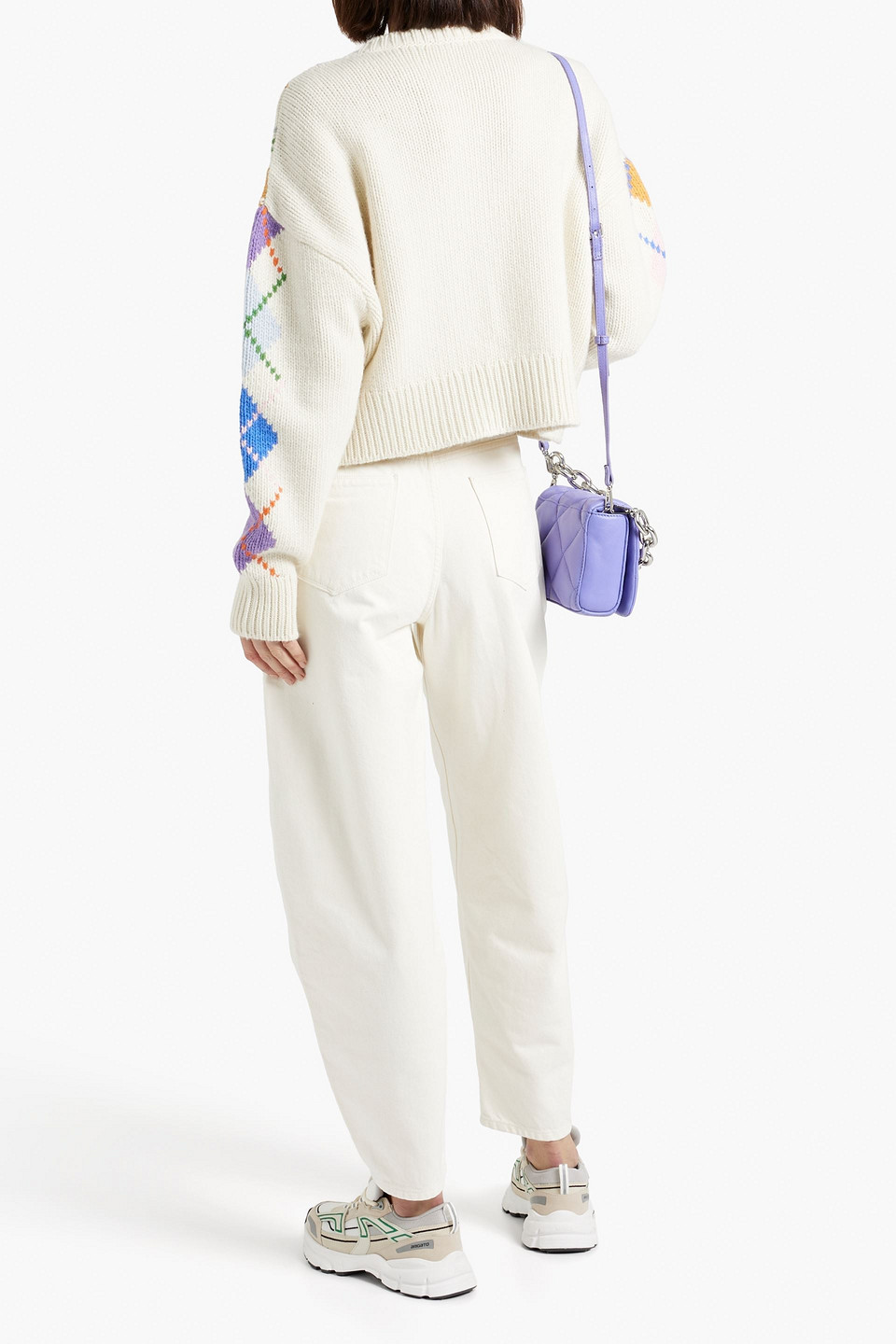 WANDLER CHAMOMILE CROPPED HIGH-RISE TAPERED JEANS