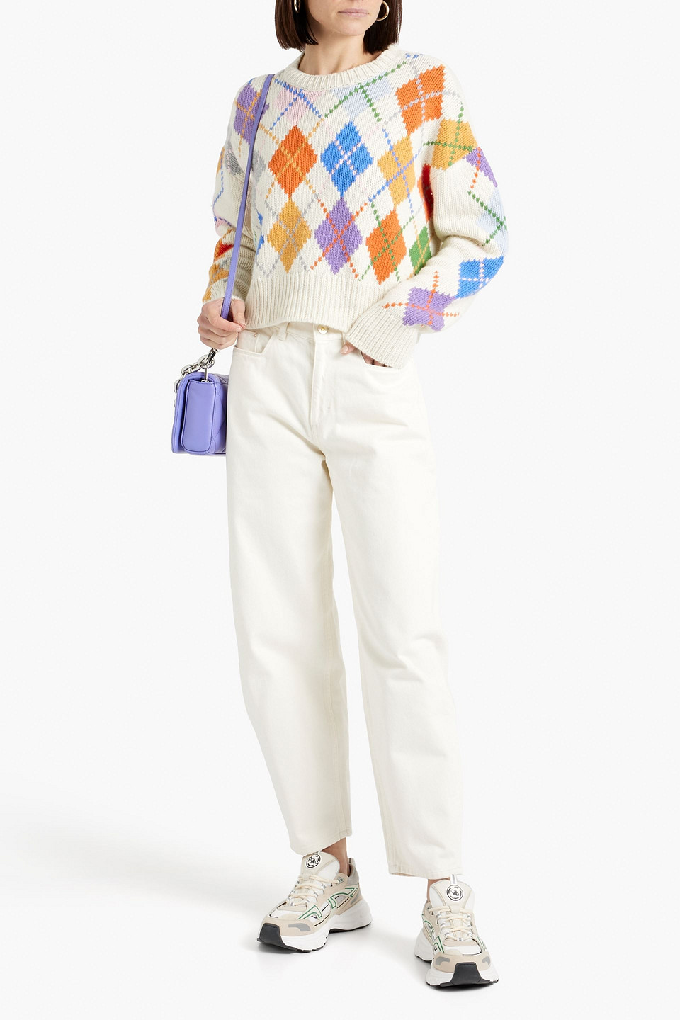 WANDLER CHAMOMILE CROPPED HIGH-RISE TAPERED JEANS