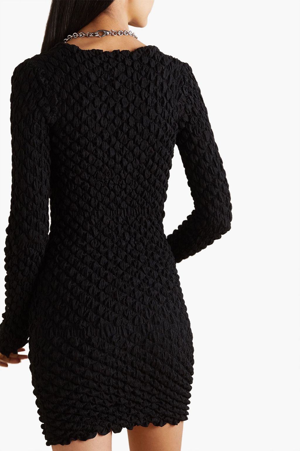 MCQ ALEXANDER MCQUEEN ポップコーンストレッチジャージー ミニワンピース