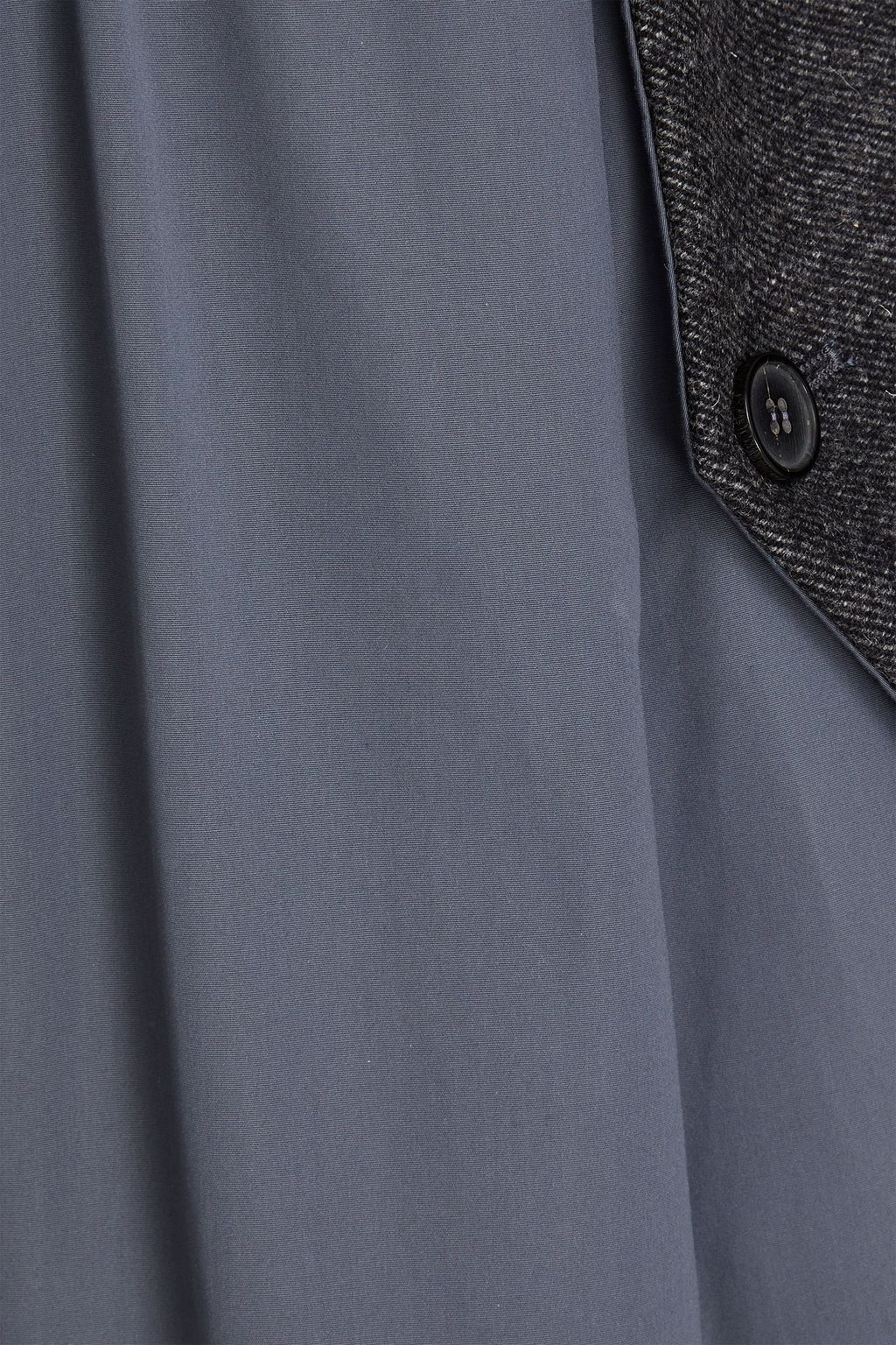 MAISON MARGIELA Midikleid aus Baumwollpopeline mit Raffung