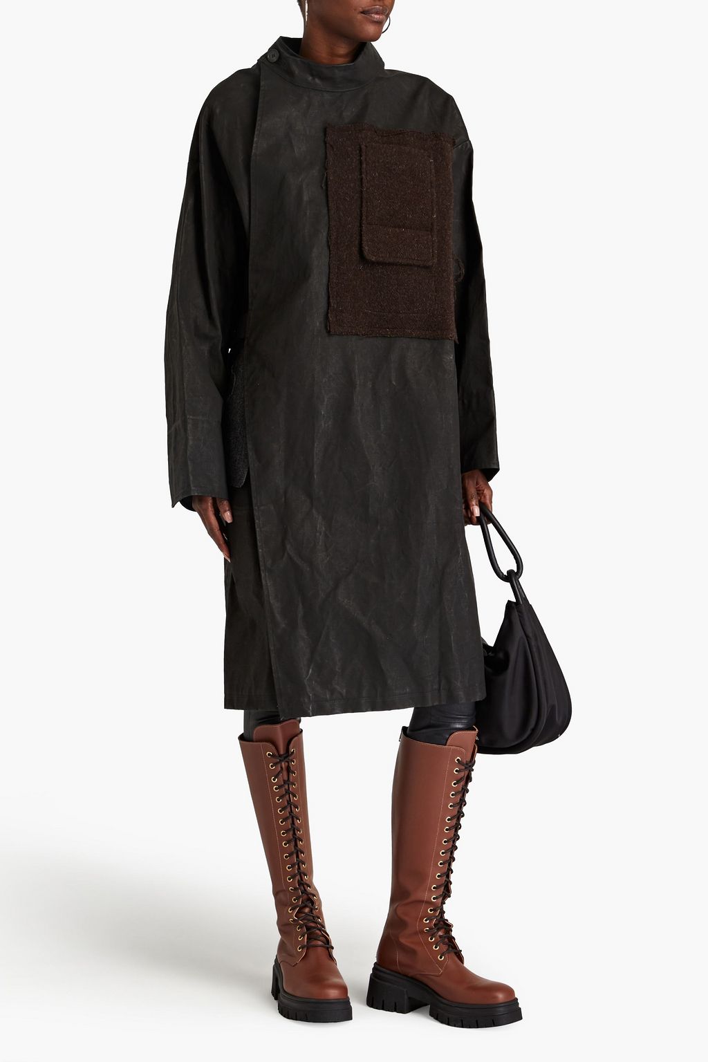 MAISON MARGIELA Waxed cotton-gabardine coat