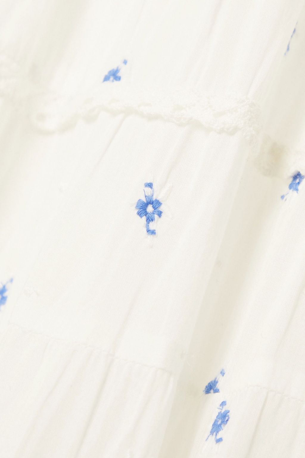 RIXO Cannes tiered embroidered cotton maxi dress