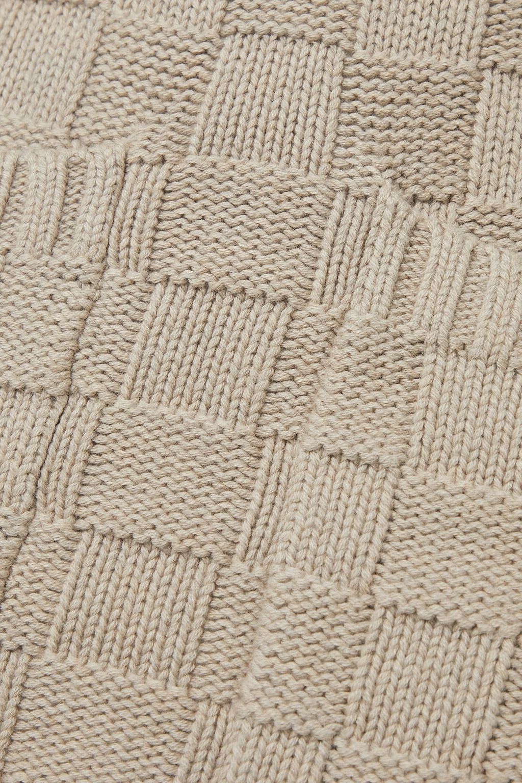 STAUD Dunes jacquard-knit cotton-blend mini skirt