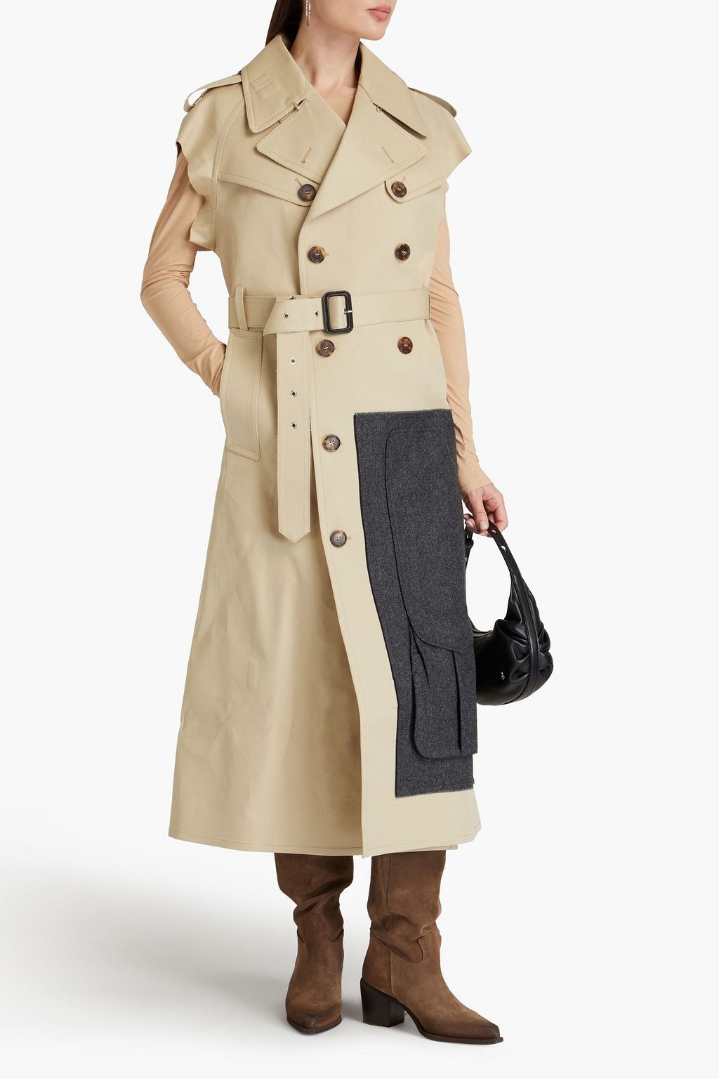 MAISON MARGIELA Double-breasted cotton-gabardine vest