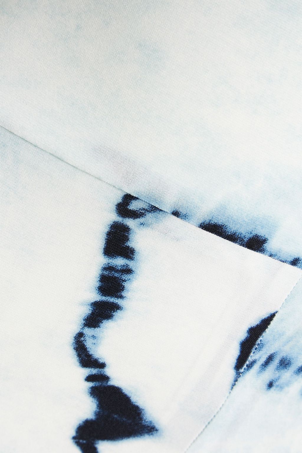 NORMA KAMALI Schlaghose aus Stretch-Jersey mit Batikmuster