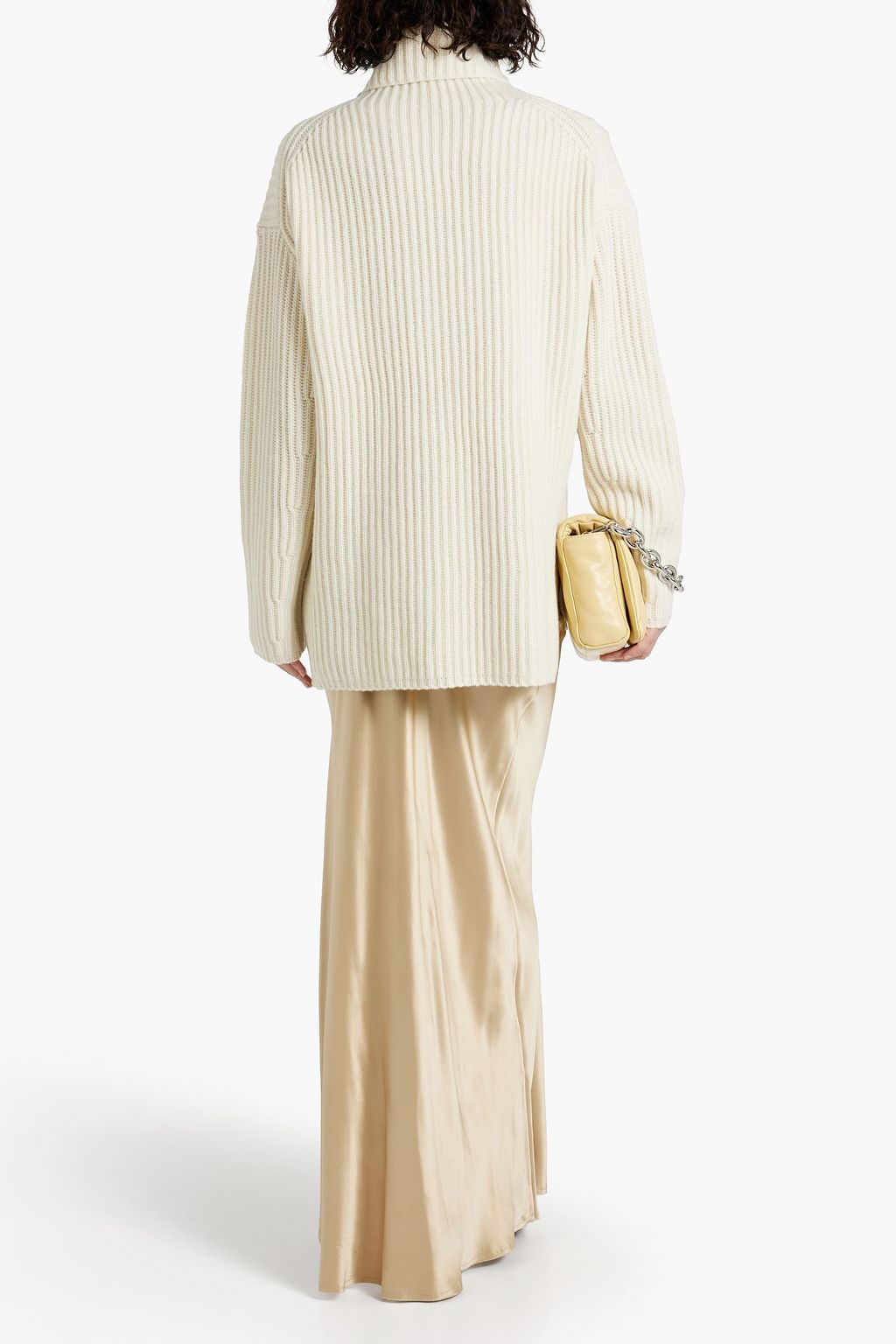 JOSEPH Ribbed merino wool turtleneck sweater