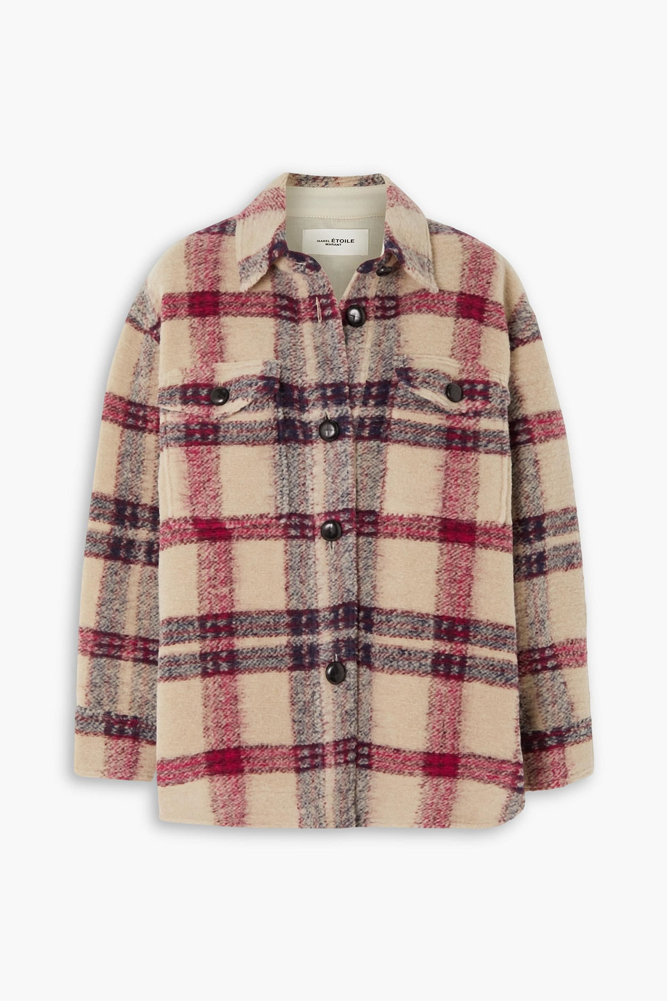 Isabel Marant Étoile Harveli oversized checked wool-blend jacket