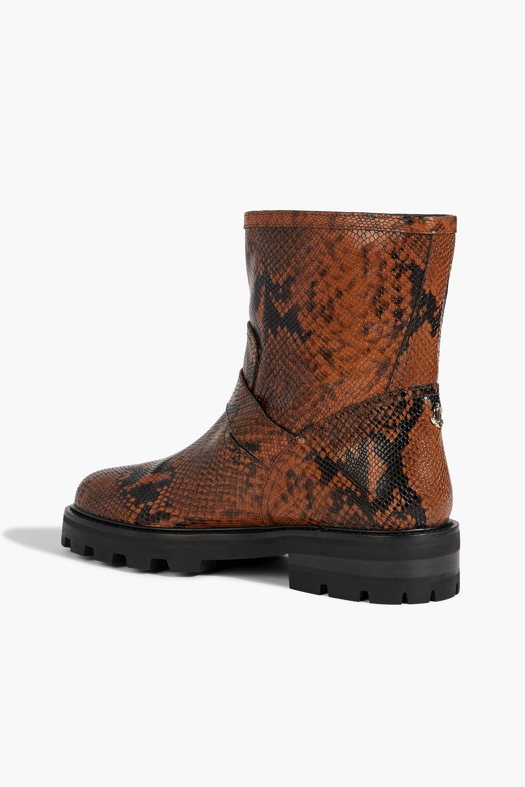 JIMMY CHOO Youth II snake-effect leather ankle boots