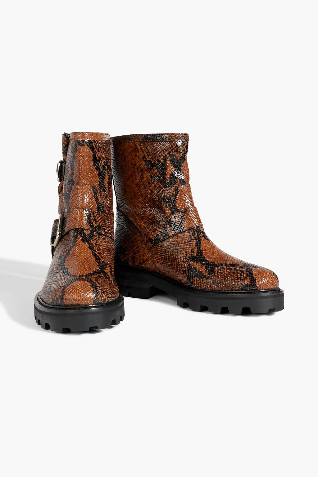 JIMMY CHOO Youth II snake-effect leather ankle boots