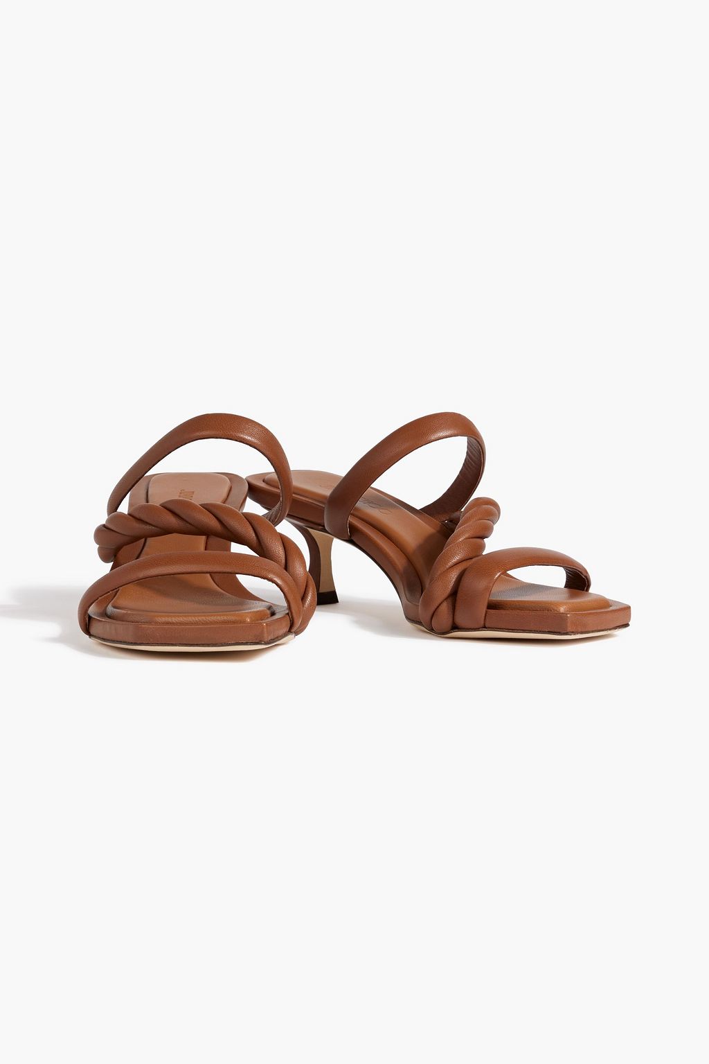 JIMMY CHOO Diosa twisted leather mules