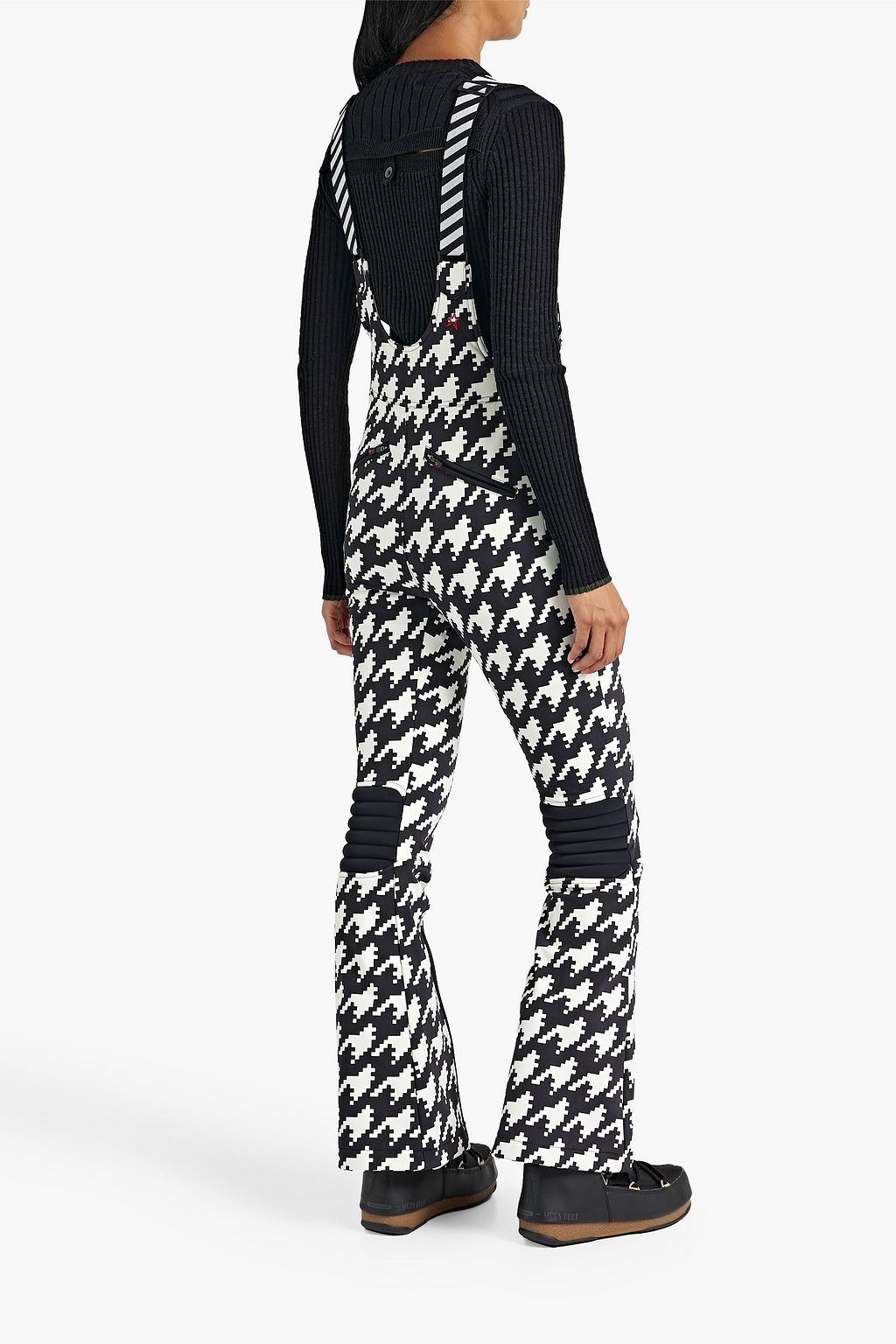 PERFECT MOMENT Isola quilted houndstooth ski salopettes