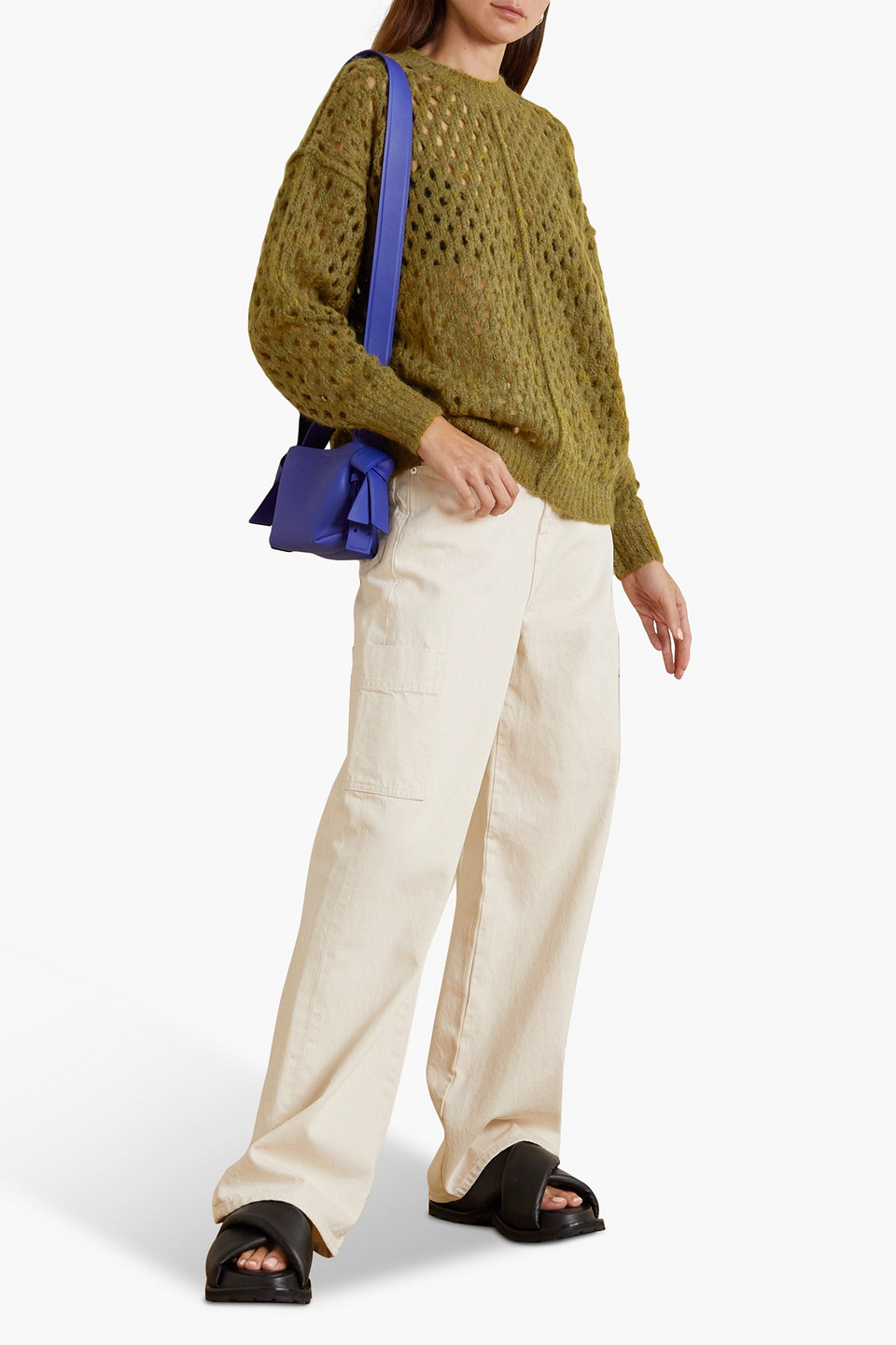 ISABEL MARANT ÉTOILE TIANA OPEN-KNIT SWEATER