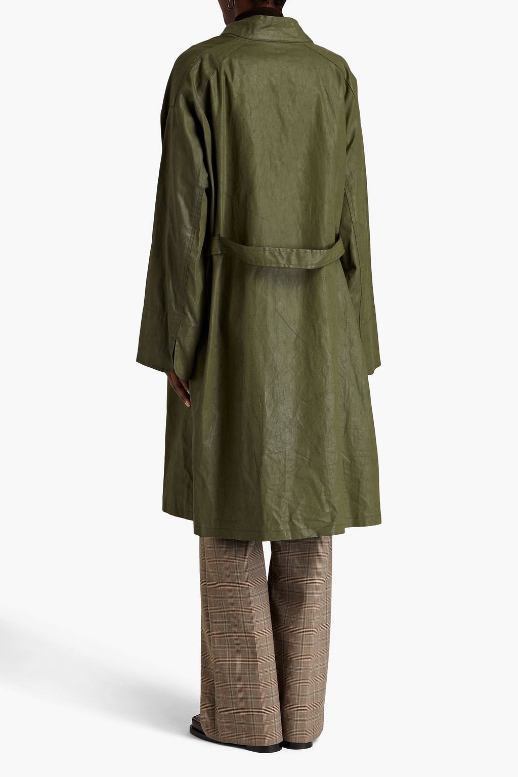 MAISON MARGIELA Waxed cotton-gabardine coat