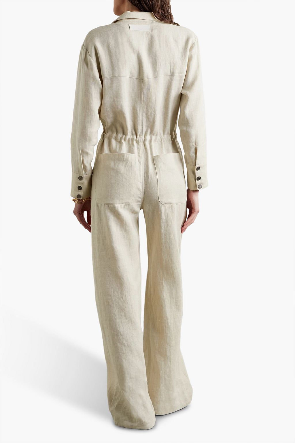 RIVET UTILITY Hottie linen jumpsuit THE